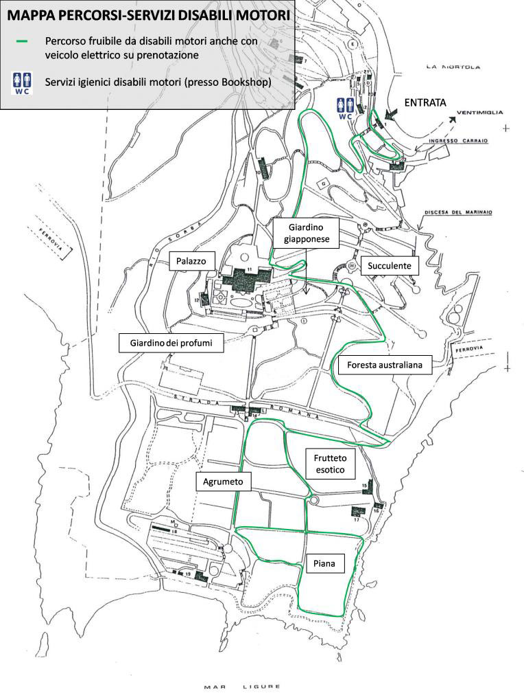 mappa percorsi - servizi disabili motori